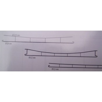 Sommerfeldt 182 Fahrdraht verkupfert 0,5 x 260 mm offen 5 Stück